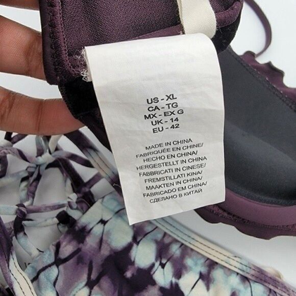 HOBIE Tie Dye/ Purple Bikini Set - Picture 12 of 13